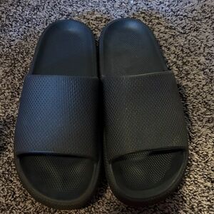 Black Slide Sandals